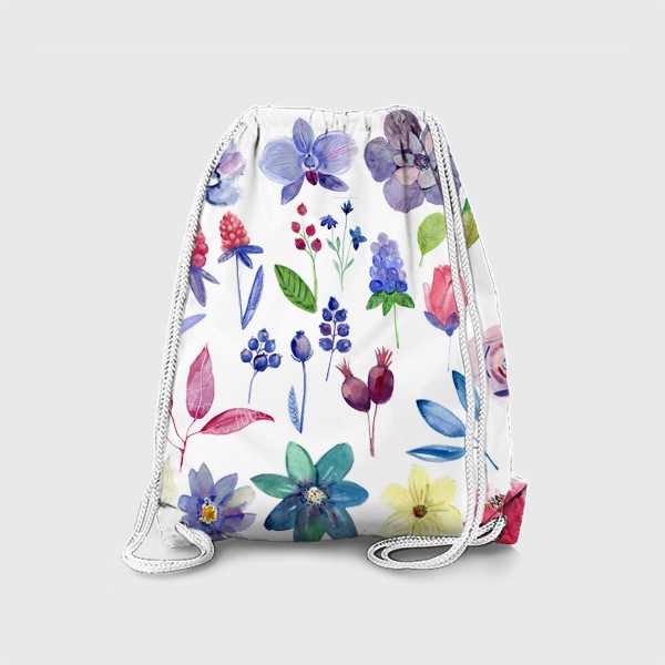 Рюкзак «цветы и ягоды »