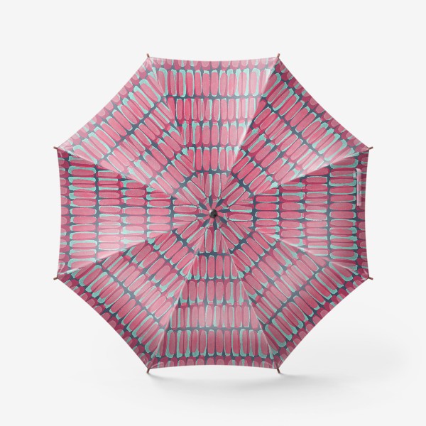 Зонт «Розовый геометрический паттерн »