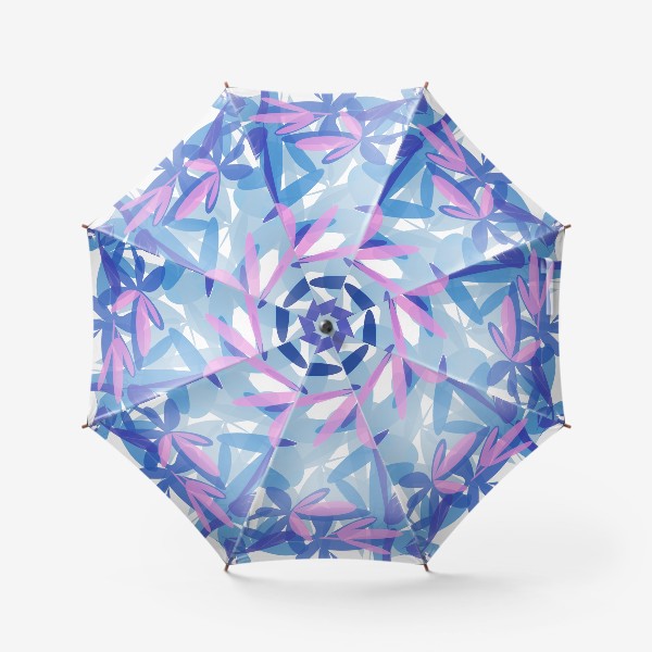 Зонт «Абстрактные сиреневые и розовые цветы »