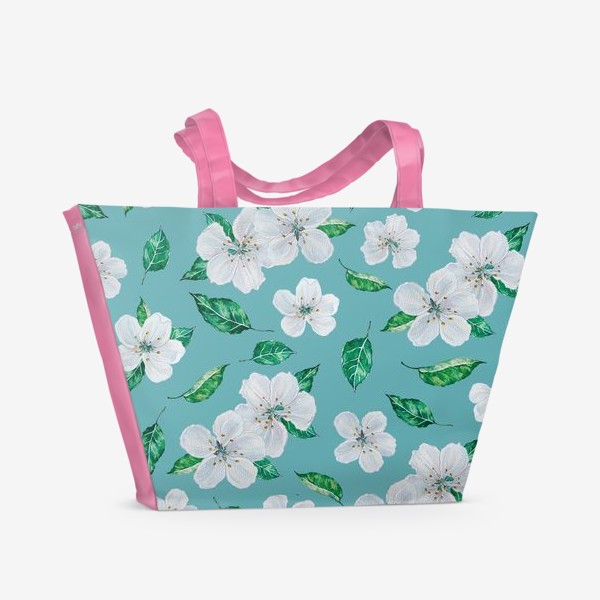 Пляжная сумка &laquo;Нежные яблоневые цветы&raquo;