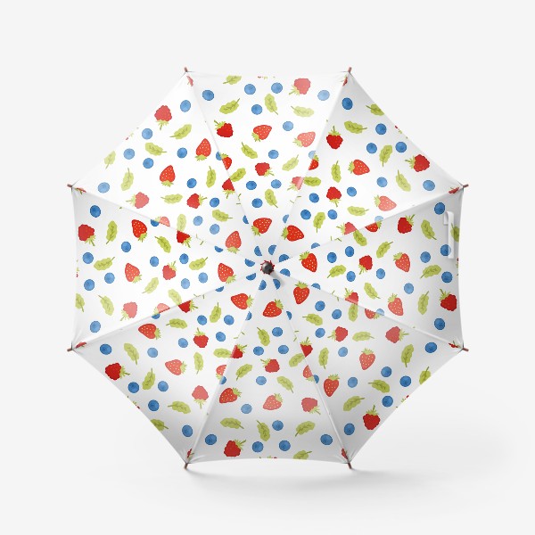 Зонт «Ягоды, летний паттерн»