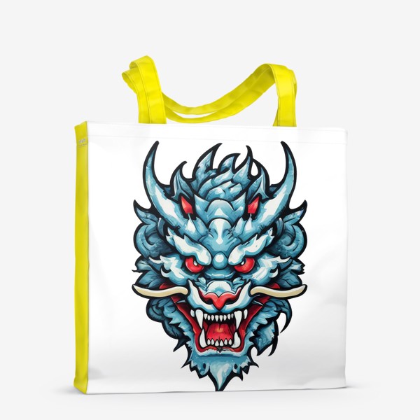 Сумка-шоппер «Голубой японский дракон»