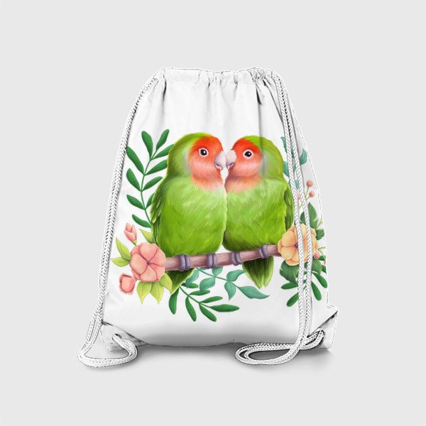 Рюкзак «Попугаи неразлучники»