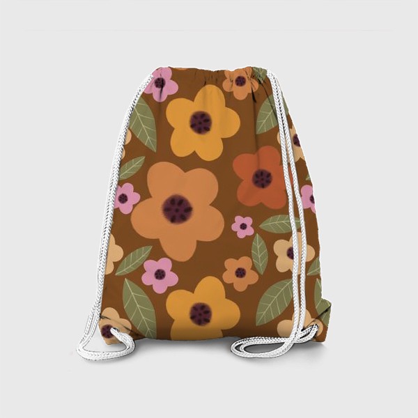 Рюкзак «Цветы паттерн 8»