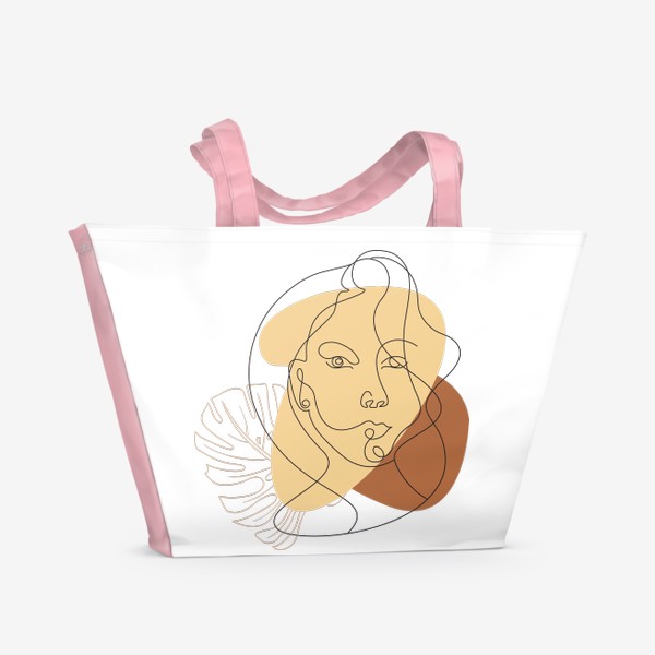 Пляжная сумка «Портрет в стиле Бохо»