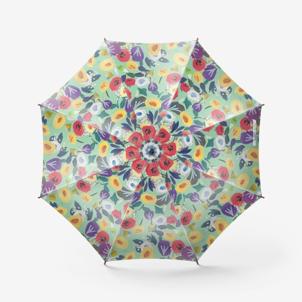 Зонт &laquo;Прекрасные летние цветы нарисованные от руки&raquo;