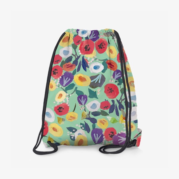 Рюкзак «Прекрасные летние цветы нарисованные от руки»