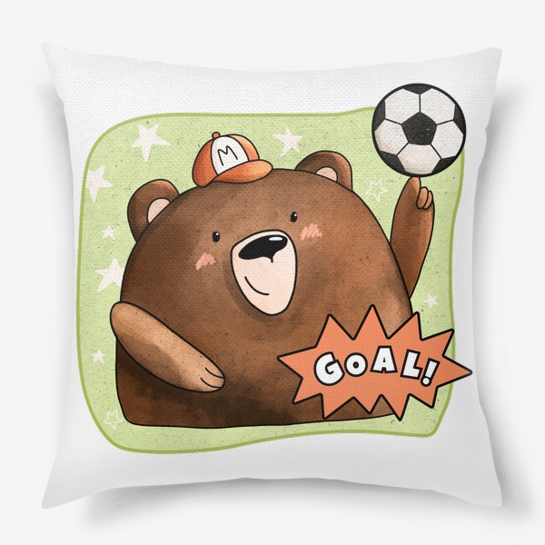 Подушка «Медведь футболист»
