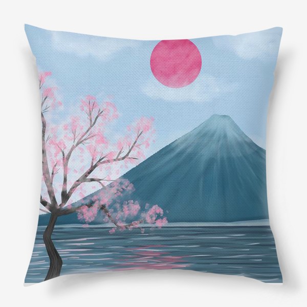 Подушка «Японский пейзаж»