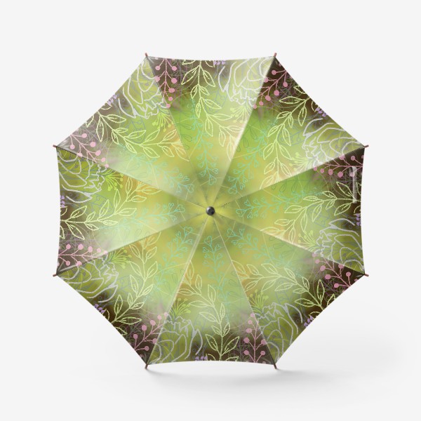 Зонт «Абстракция зелень»