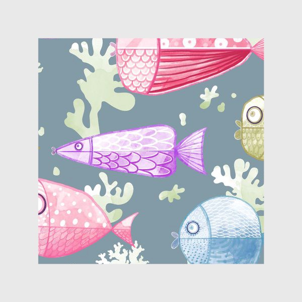 Скатерть «Акварельные рыбки»