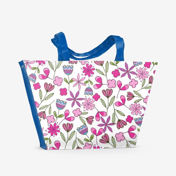 Пляжная сумка «Цветочный узор»