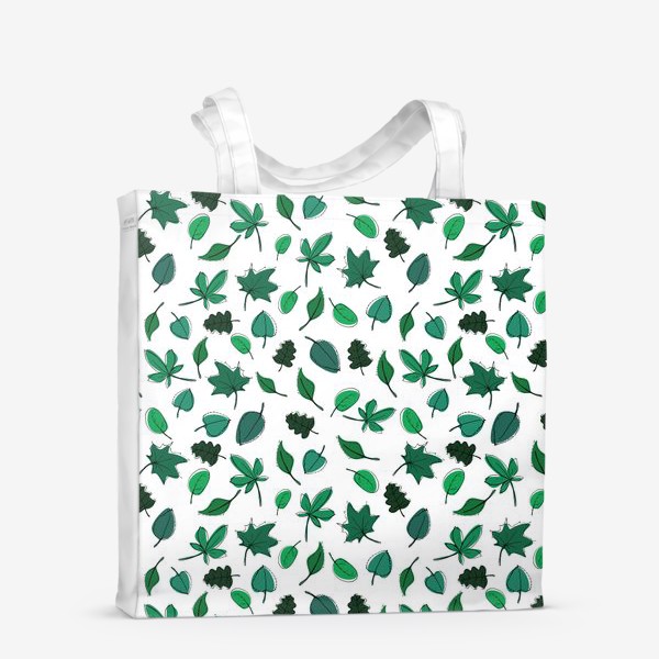 Сумка-шоппер «Листья паттерн»