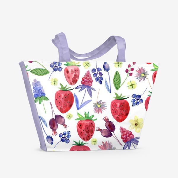 Пляжная сумка «Лесные ягоды »