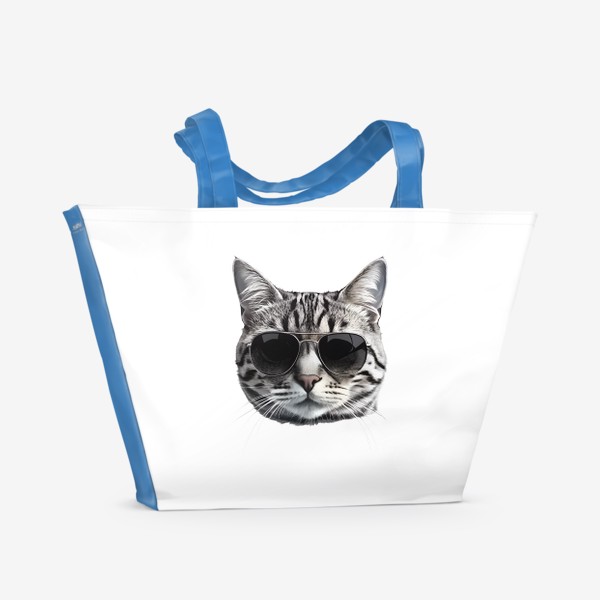 Пляжная сумка «Кот в солнцезащитных очках»