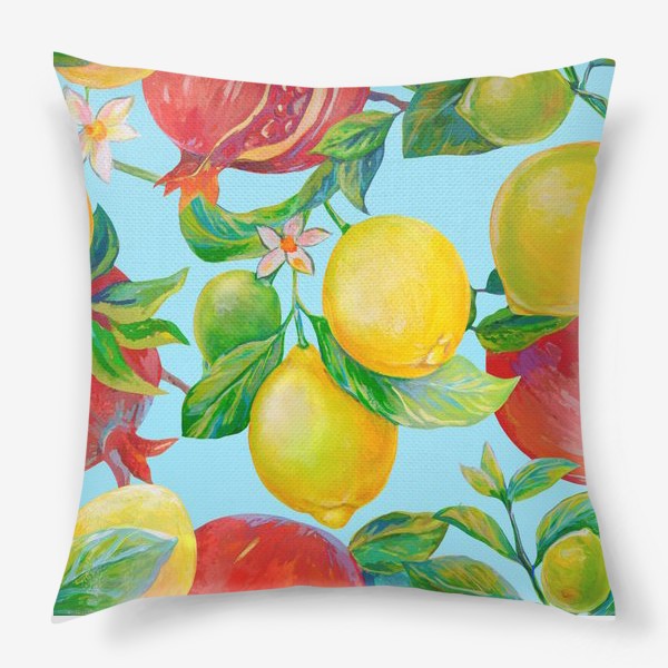 Подушка «Лимоны и Гранаты»