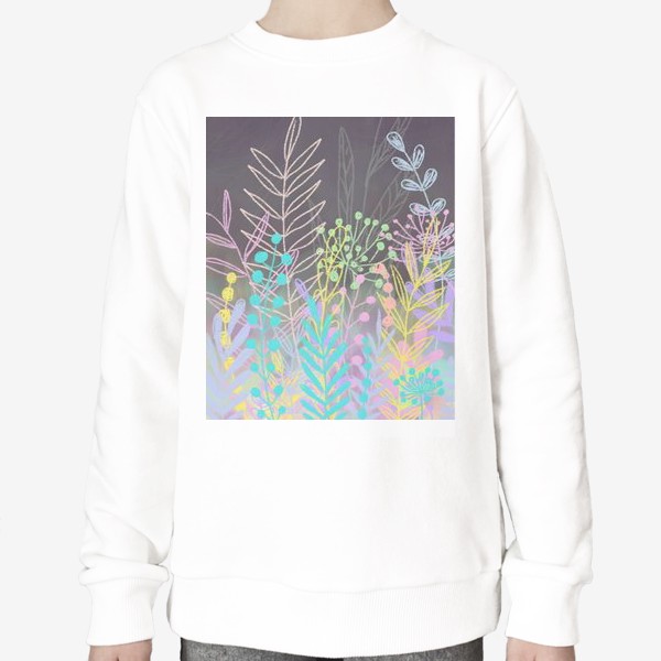 Свитшот «Растения абстрактные»