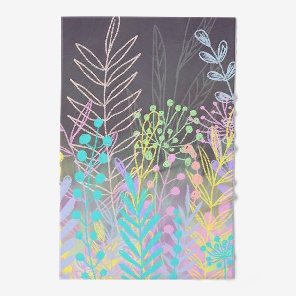 Полотенце «Растения абстрактные»