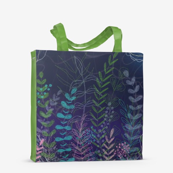 Сумка-шоппер «Растительный абстрактный орнамент»