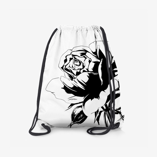 Рюкзак «Роза черно-белая. Скетч»