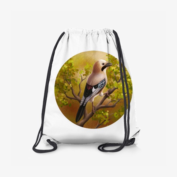 Рюкзак «Птица сойка в лесу»