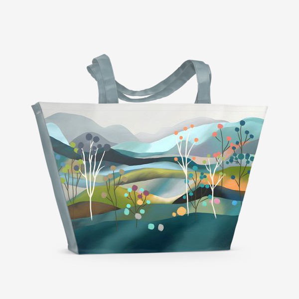 Пляжная сумка &laquo;Пейзаж ландшафт&raquo;