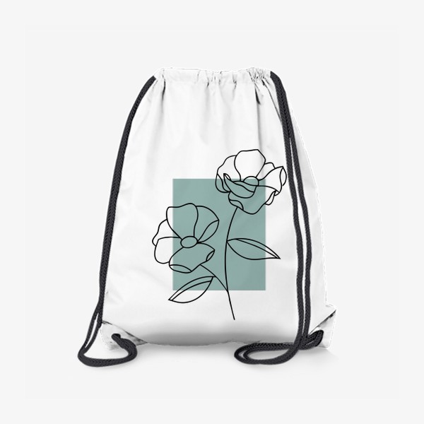 Рюкзак «Стильная абстракция цветка. Летний цветочный принт.»