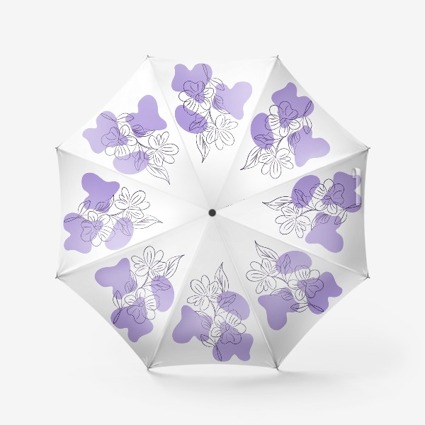 Зонт &laquo;Стильная абстракция цветка. Летний цветочный принт.&raquo;