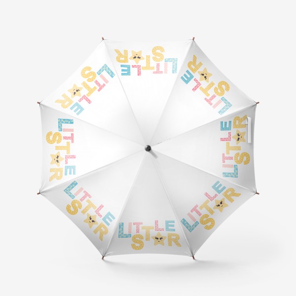 Зонт «Маленькая звезда, яркая надпись»