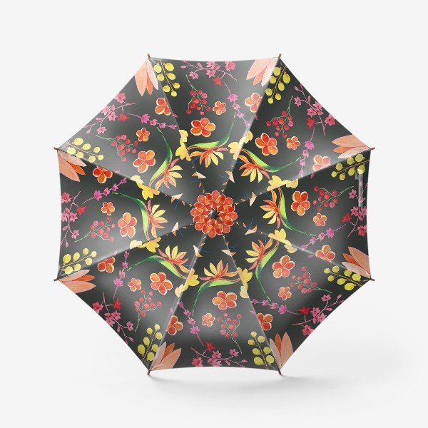 Зонт &laquo;тропические цветы&raquo;