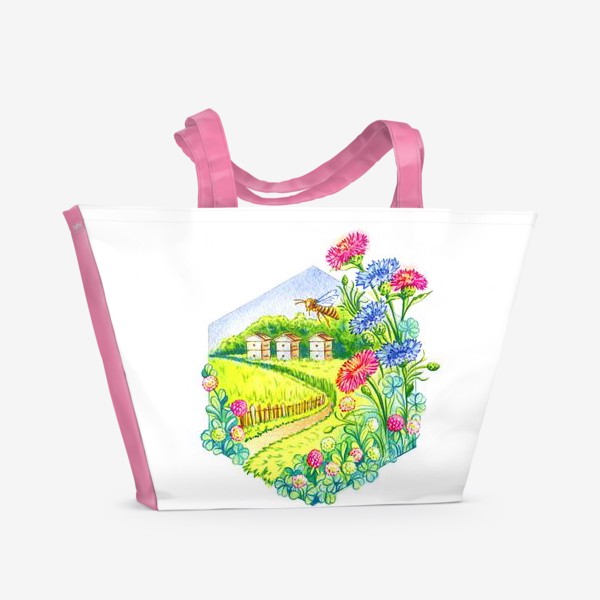 Пляжная сумка «Цветочный мед»