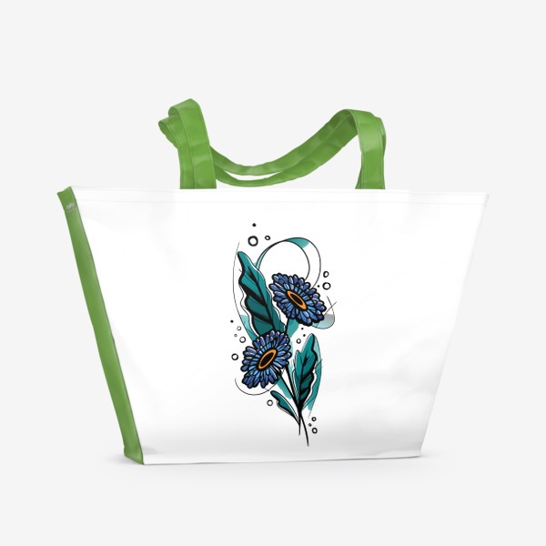 Пляжная сумка «Цветочная композиция»