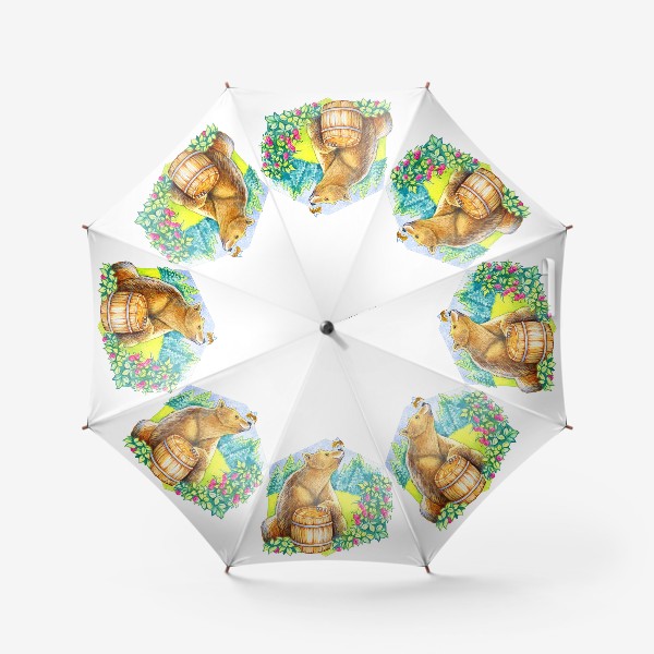 Зонт «Мишки очень любят мед»