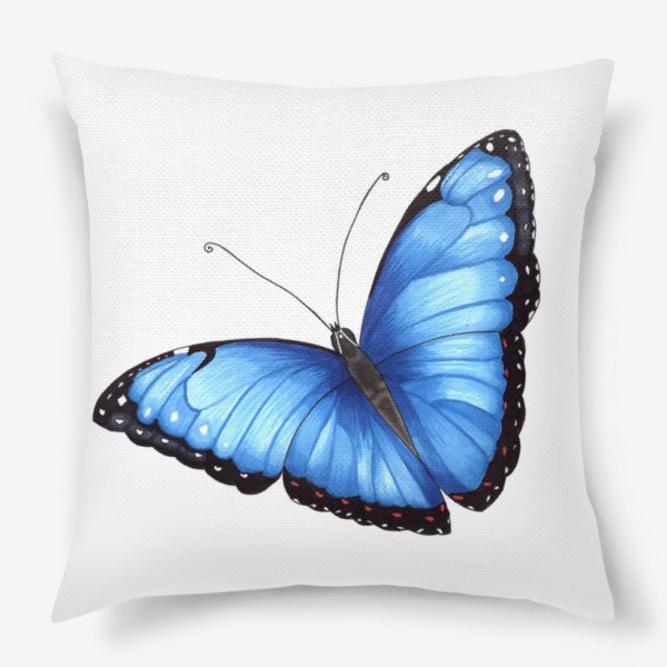 Подушка «Голубая бабочка»