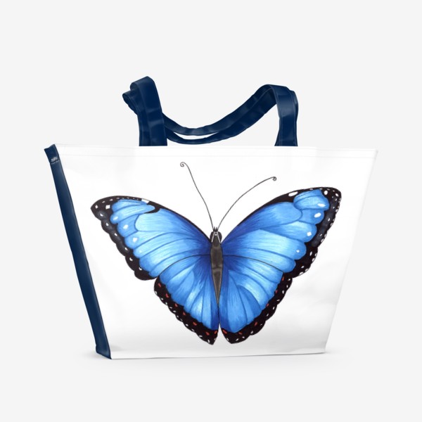 Пляжная сумка «Голубая бабочка»