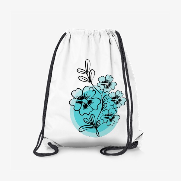 Рюкзак «Летний цветочный принт. Стильная абстракция цветка.»