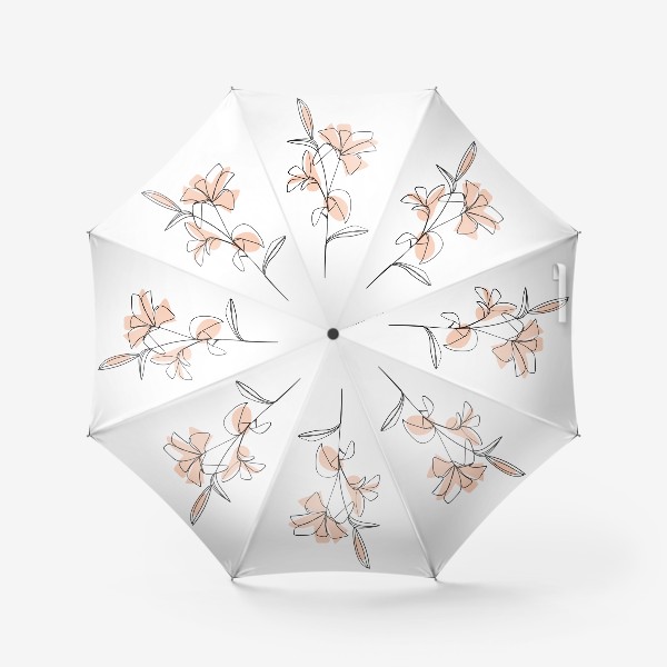 Зонт «Летний цветочный принт. Стильная абстракция цветка.»