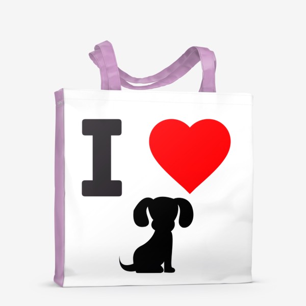 Сумка-шоппер «Я люблю собак»