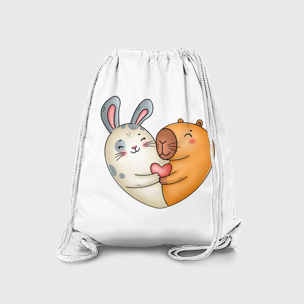 Рюкзак «Кролик с капибарой»