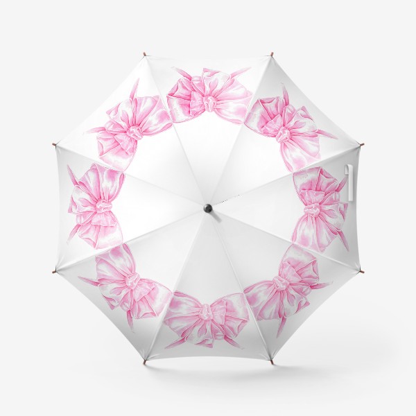 Зонт «Розовый шелковый бант»