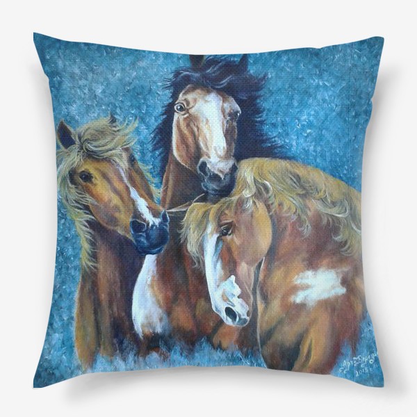 Подушка «Лошади»