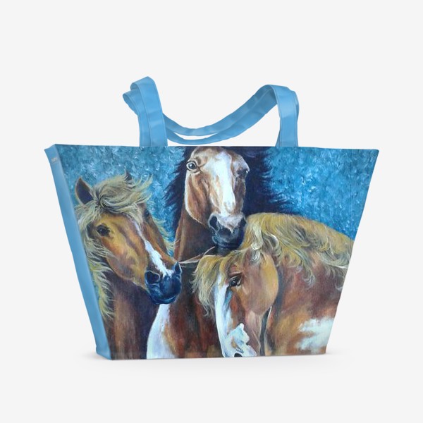 Пляжная сумка «Лошади»