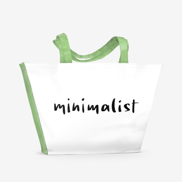 Пляжная сумка «Надпись: Minimalist»