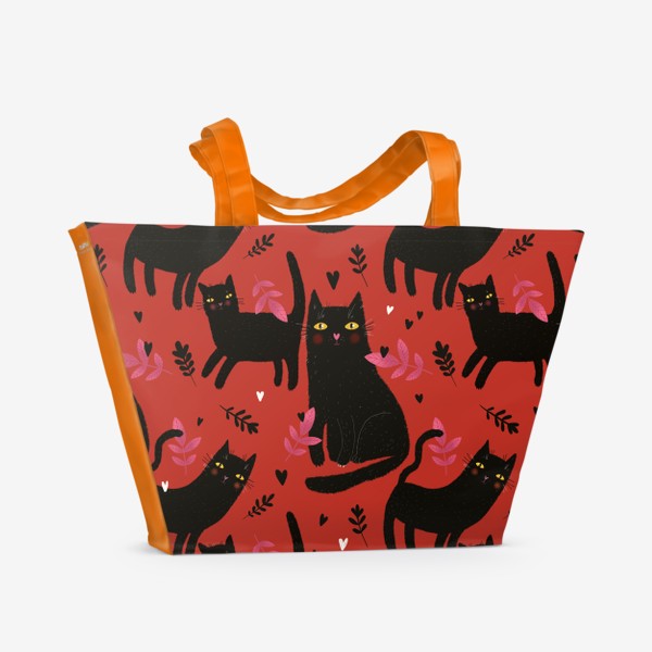 Пляжная сумка «Котики Фриды»