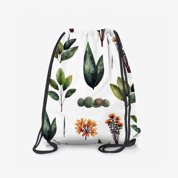 Рюкзак «Растительный паттерн в скандинавском стиле»