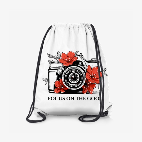Рюкзак «Фотоаппарат с цветами»