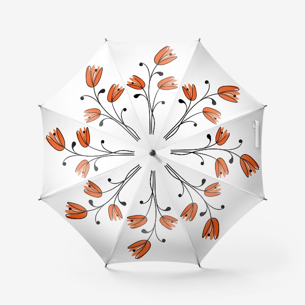 Зонт &laquo;Летний цветочный принт. Стильная абстракция цветка.&raquo;