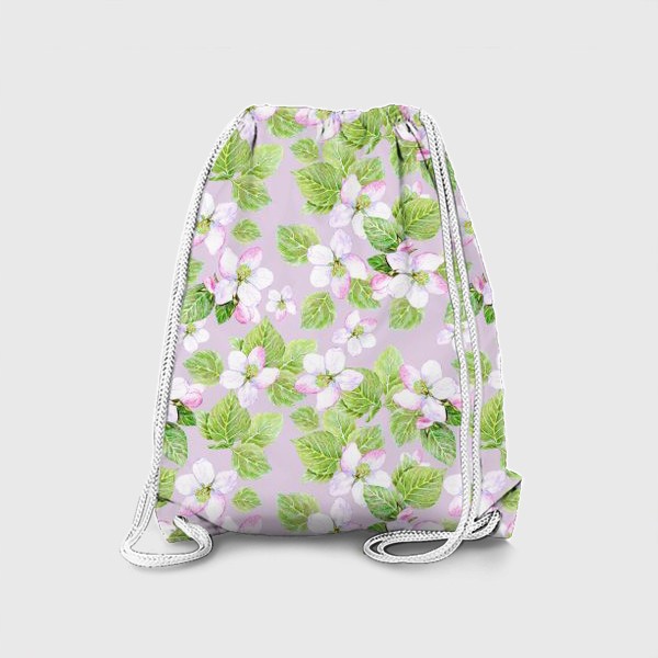 Рюкзак «Паттерн узор цветущая яблоня»