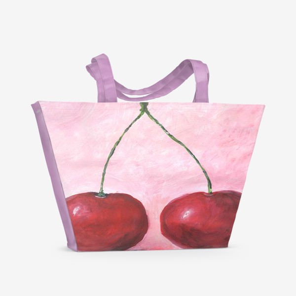 Пляжная сумка «Сочная вишня»