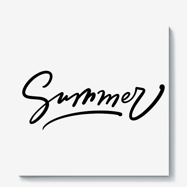 Холст «Надпись: Summer. Лето»